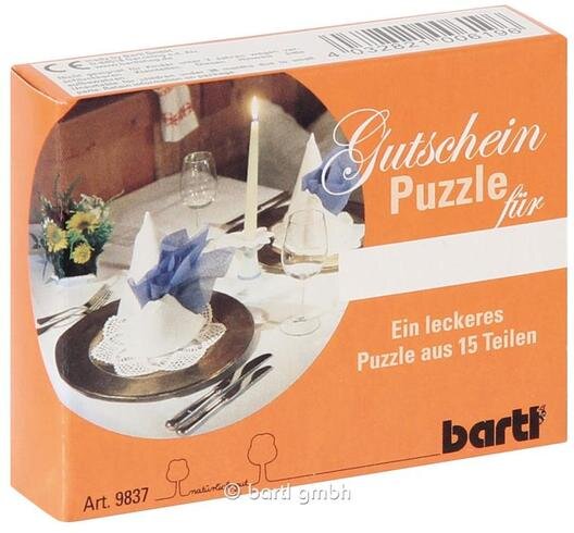 Gutscheinpuzzle "Dinner"