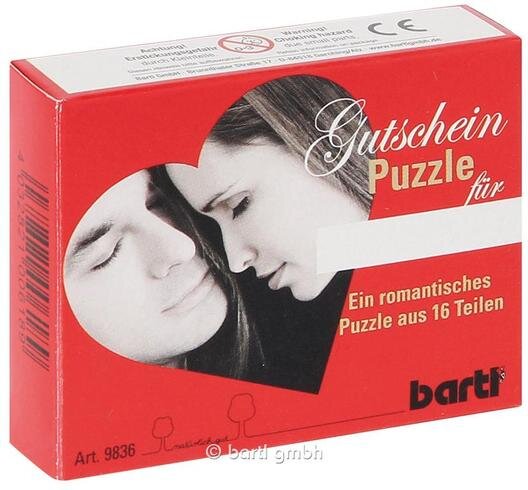 Gutscheinpuzzle "I Love You"