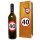 Flaschen-Tasche "40" mit 2 Aufklebern
