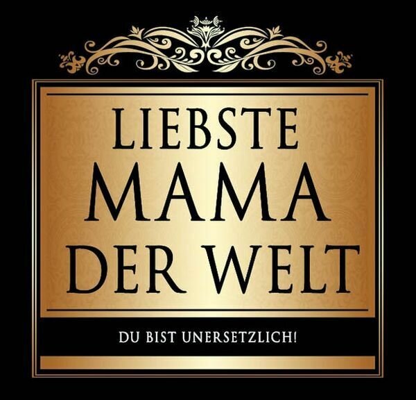 „Liebste Mama“ Aufkleber, elegant