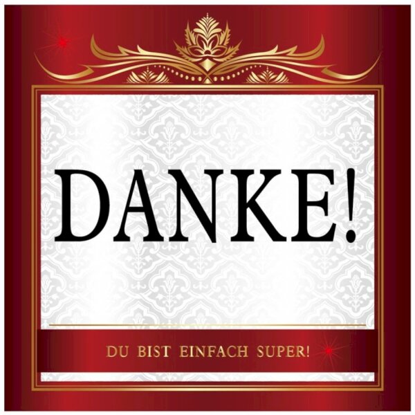 Aufkleber "Danke"