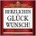Aufkleber "Herzlichen Glückwunsch"