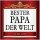 Aufkleber "Bester PAPA"