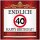 Aufkleber "Endlich 40"