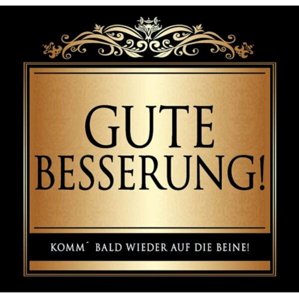 Aufkleber "Gute Besserung!", elegant