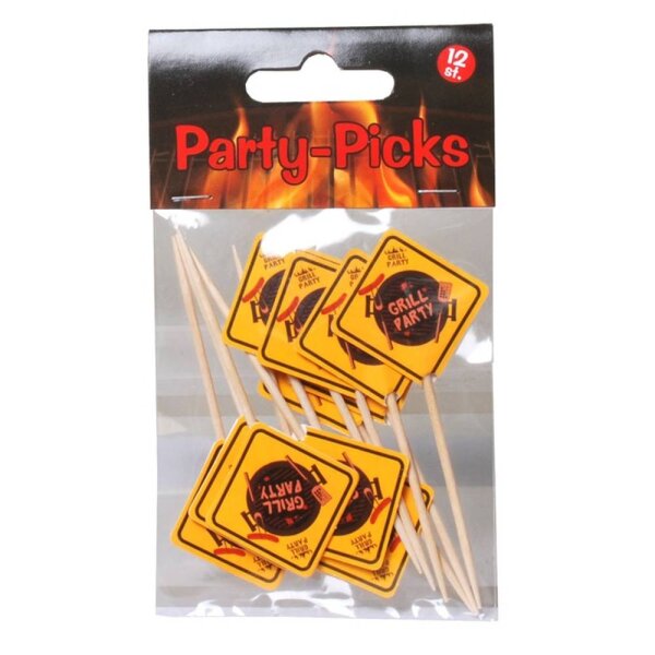Party-Picks "Grill-Party", 12-tlg.