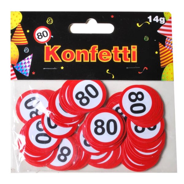 Streudeko Verkehrsschild "80"