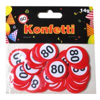 Streudeko Verkehrsschild "80"