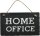 Schiefertafel Motiv "Homeoffice"