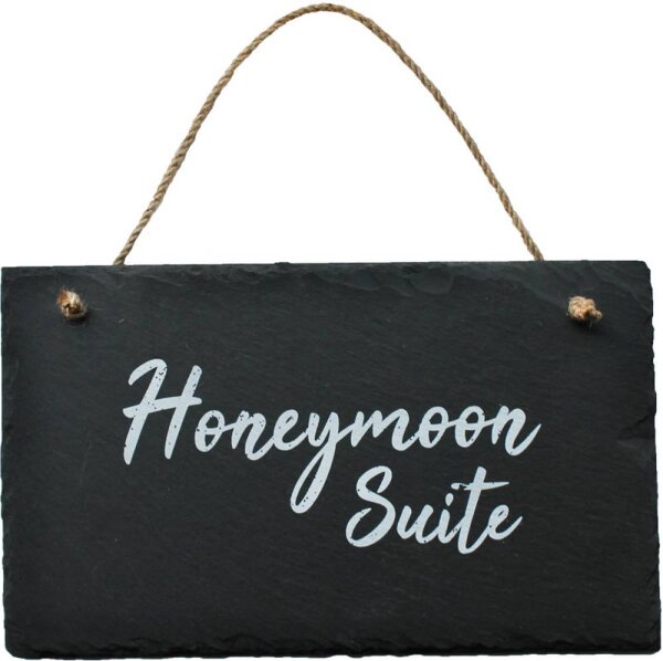 Schiefertafel Motiv "Honeymoon Suite"