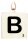 Botschaftskerze Buchstabe B