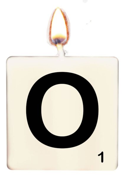 Botschaftskerze Buchstabe O