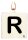 Botschaftskerze Buchstabe R