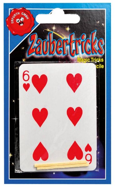 Zaubertrick mit 2 Spielkarten