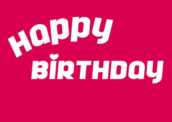 Postkarte "Happy Birthday"