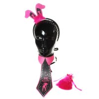 Bunny Party Set 3-teilig Pink Schwarz – Bunny Ohren...