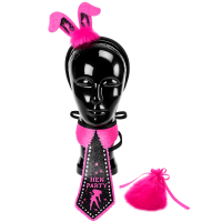 Bunny Party Set 3-teilig Pink Schwarz – Bunny Ohren...