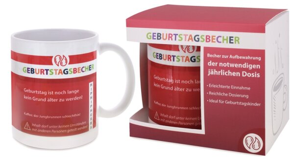 Geburtstags-Kaffeebecher