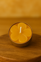 3 große Teelichter aus 100% natürlichem Bienenwachs