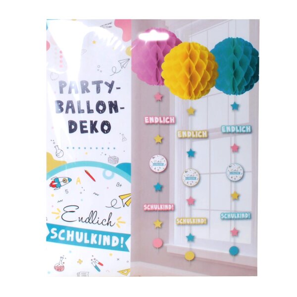 Party-Ballon-Deko "Endlich Schulkind"