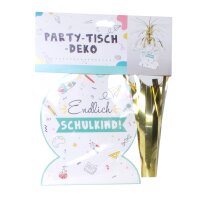 Party-Tisch-Deko "Endlich Schulkind"