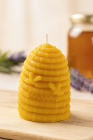 Bienenkorbkerze aus 100 % Bienenwachs –...