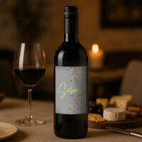 Weinflaschenaufkleber "Schön, dass es Dich gibt!"