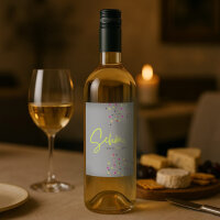 Weinflaschenaufkleber "Schön, dass es Dich gibt!"