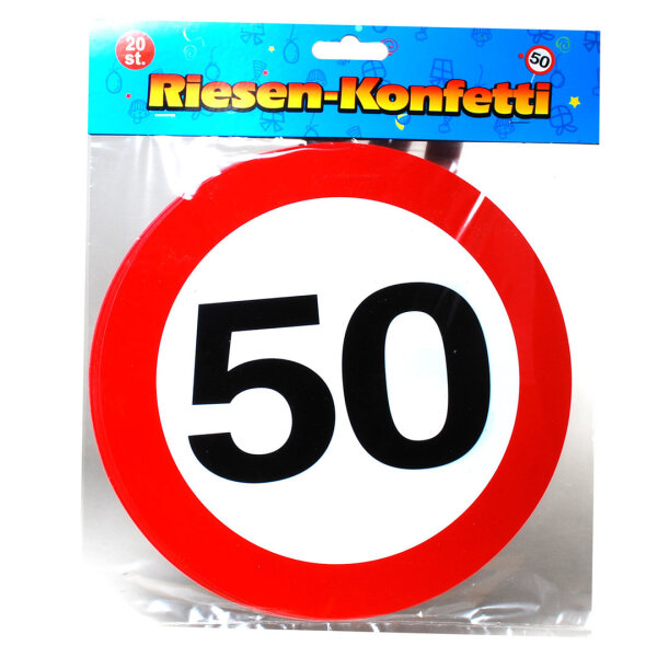 Riesen-Konfetti "50"