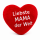 Herz Kissen „Liebste Mama der Welt“ – Plüschkissen in Herzform, bestickt, 24x28 cm – Geschenk für Mama zum Muttertag, Geburtstag oder Weihnachten